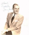 8 x 10 Glossy Signed Photo To Beverly / Best Wishes / Tommy Dorsey -- Heavy Creasing on Left Margin -- Good Condition