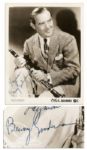 King of Swing Benny Goodman Signed 8 x 10 Glossy Photo -- Publicity Photo Circa 1940 -- Lyman / Benny Goodman -- Near Fine