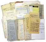 Important Archive of 141 Autograph & Typed Letters Signed by Ira Gershwin -- Discussing His Brother George, Porgy and Bess & More -- ...then go back to the grind again to find a new rhyme...