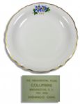 China Plate From Eisenhowers Presidential Airplane Service
