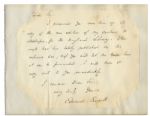 Edward Everett Autograph Letter Signed -- "…I promised you some time ago a copy of the new edition of my Orations & Addresses…"