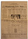 Neil Armstrong Hometown Newspaper From July 1969 -- With Front Page Story on Apollo 11 Preparations