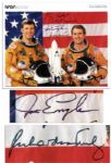 Space Shuttle Columbia STS-2 Astronauts Signed 10 x 8 Photo