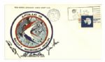 Apollo 15 Crew-Signed Astronaut Insurance Cover -- Signed Al Worden, Dave Scott & Jim Irwin -- Cancelled 26 July 1971 -- 6.5 x 3.75 -- Near Fine -- With COA From Worden
