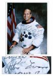 Apollo 17 Astronaut Ron Evans Signed 8 x 10 Photo -- Fine