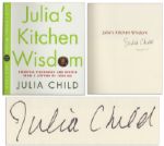 Julia Child Signed First Edition of Julias Kitchen Wisdom -- Fine