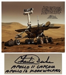 Apollo 16 Moonwalker Charlie Duke Signed 20 x 16 Photo of the Mars Rover -- The human spirit wants to go to Mars…It will be another small step for man and another giant leap for mankind!