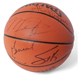 Chicago Bulls Team-Signed Basketball from 1993 -- Signed by 13 Players Including Michael Jordan, Scottie Pippen, Horace Grant, B.J. Armstrong & Bill Cartwright