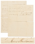 James Buchanan Autograph Letter Signed as Secretary of State in 1848 -- Buchanan Declines to Endorse a Presidential Candidate, But States Our glorious Union depends upon…Democratic principles