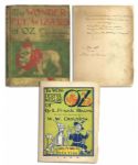 L. Frank Baum Signed and Dedicated Wonderful Wizard of Oz -- With Scarce Poem Handwritten by Baum -- ...Mosquitoes charm me / They cannot harm me / For I am Mr. Dooley-ooley-oo!...