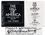 Allen Ginsberg Signed Poetry Book The Fall of America