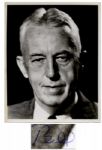 Alcoholics Anonymous Co-Founder Bill Wilson Signed 8 x 10 Photo -- Signed Bill