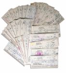 Lot of 50 Checks Signed by Charles Bubba Smith -- All Signed With His Name & Nickname, Charles Bubba Smith -- Very Good Condition