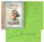 Roald Dahl Signed James and the Giant Peach -- Scarce