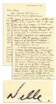 Clever Harper Lee Autograph Letter Signed -- ...thank you for alll the things you do, have done, and will do. (This reads like Nixons pardon.)...