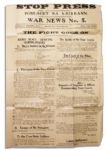 Irish Civil War Broadside Issued by Eamon de Valeras IRA While the Wars First Battle Raged in Dublin -- 1 July 1922