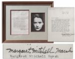Gone With The Wind Author Margaret Mitchell Typed Letter Signed -- ...I have heard hotter arguments about who shall play Scarlett than I ever heard about the Supreme Court...