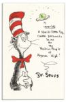 Dr. Seuss Original Art Signed -- Depicting His Famous Green Egg From Green Eggs and Ham