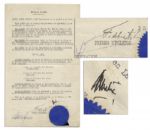 Fidel Castro Law Document Signed as Cubas Prime Minister
