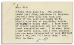 Joseph Heller Letter Signed Regarding Guillain-Barre Syndrome -- ...Im well over half way back and most of the rest now seems to be simply a matter of regaining muscle strength...