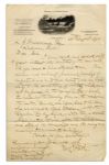 Lincoln Assassination Letter Signed by George Porter, Doctor to Wilkes & the Other Conspirators -- ...The incident of the cavalry men on the road over the Eastern Branch...