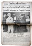 JFK Assassination Newspaper -- 25 November 1963 Edition of The Dallas Times-Herald Covering The Shooting of Lee Harvey Oswald