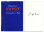Richard Nixon Real Peace First Edition Signed Book