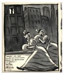 Peter Arno Original Hand-Drawn Cartoon Signed -- Created for Helen Hayes Daughter