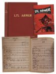 Bound Book of Handwritten Music From the 1956 Production of Lil Abner Based on the Famous Comic Strip -- From the Personal Collection of Al Capp