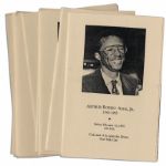 Lot of Programs From Arthur Ashes Funeral