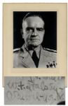 WWII Admiral William Bull Halsey Signed Photograph -- Inscribed to Jasper Acuff, wartime comrade [who] brought us brains, bullets, & fuel