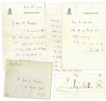 Queen Mother Autograph Letter Signed From Buckingham Palace in 1949 -- ...I feel all the better for my first outing since the King had his operation... -- Also With Envelope Initialed by Her