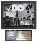 The Who RIAA Platinum Record Award for The Ultimate Collection