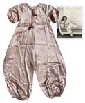 Shirley Temple Screen-Worn Pink Satin Bunny Pajamas From 1935 Film Curly Top