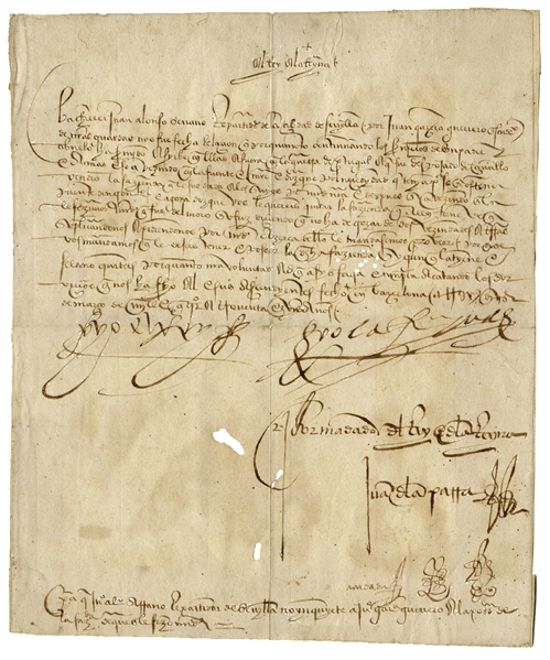 King Ferdinand and Queen Isabella Rare Signed Document From Their Reign as King & Queen of Spain -- With a COA From University Archives