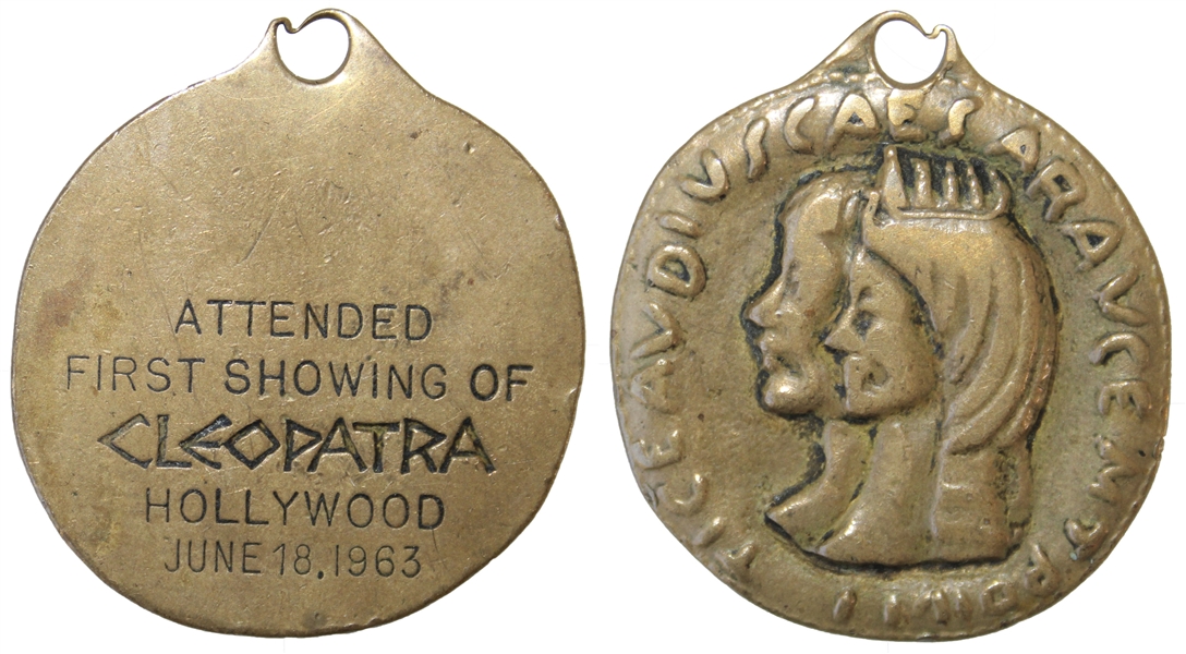 ''Cleopatra'' Medallion Given at the Hollywood Premiere in June 1963 -- Given to ''Cleopatra'' Cinematographer Leon Shamroy