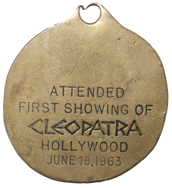''Cleopatra'' Medallion Given at the Hollywood Premiere in June 1963 -- Given to ''Cleopatra'' Cinematographer Leon Shamroy