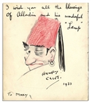 Illustrator Henry Clive Signed Drawing With Inscription