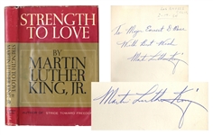 Martin Luther King, Jr. Signed Strength To Love Autobiography -- First Edition in Dust Jacket