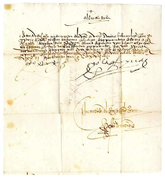 King Ferdinand and Queen Isabella Signed Royal Decree From 1498 as King & Queen of Spain -- Regarding an Official Involved in the Edict of Expulsion -- With COA From University Archives
