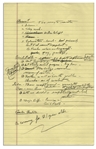 Richard Nixon Handwritten Notes on Education & Civil Rights -- ...Teacher relations are disgraceful...pay, prestige...Civil Rights...Northern as well as South problem...