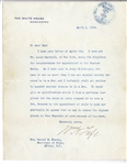 William Taft Letter Signed as President, About the Supreme Court -- ...I can not appoint anybody because he is a Jew; and I certainly shall not decline to appoint anybody because he is a Jew...