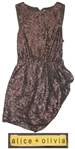 Sheryl Crow Personally Owned Brown Sequined Party Dress by "Alice + Olivia"