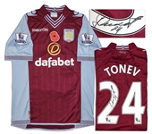 Aston Villa Jersey Worn & Signed By Aleksander Tonev, #24