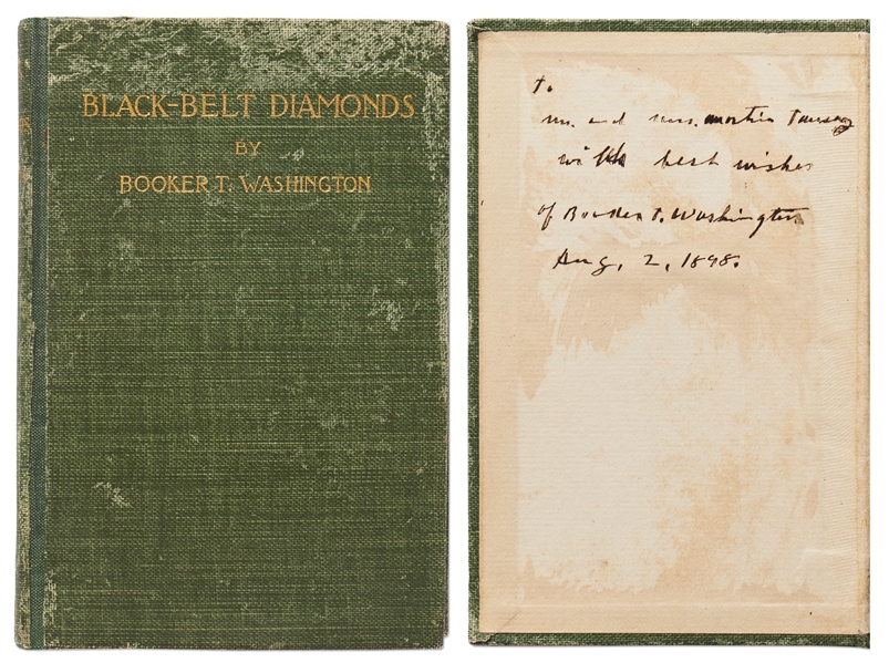 Booker T. Washington Signed First Edition of ''Black-Belt Diamonds'' -- Rare Title Signed by Washington -- With PSA/DNA COA