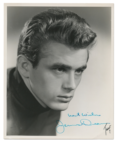James Dean Signed 8'' x 10'' Silver Gelatin Photo -- Without Inscription