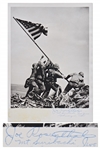 Joe Rosenthal Signed Iwo Jima Flag Raising Photo