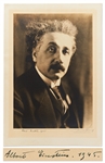Albert Einstein Signed Lithographic Portrait by Harris & Ewing, Measuring Over 11 x 16
