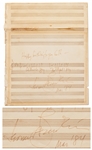 Leonard Bernstein Autograph Musical Quotation Signed for Glitter and Be Gay from Candide