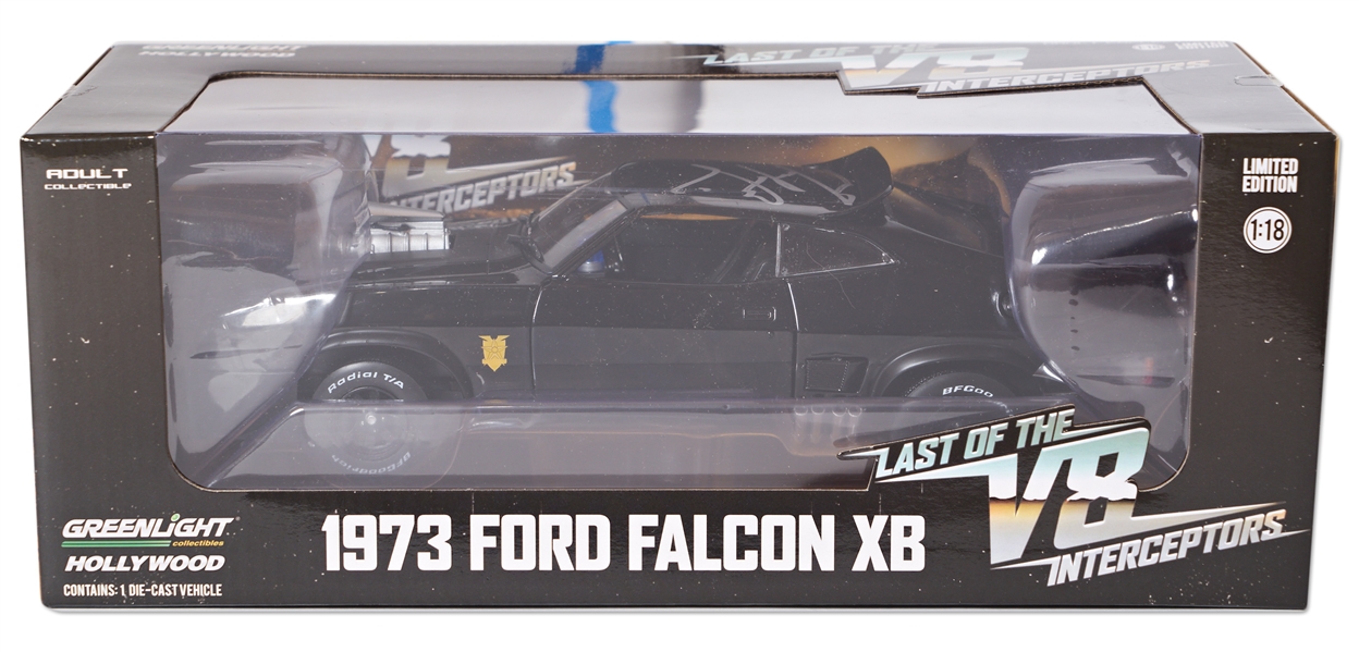 Mel Gibson Signed ''Mad Max'' 1973 Ford Falcon XB Interceptor Model Car<br>